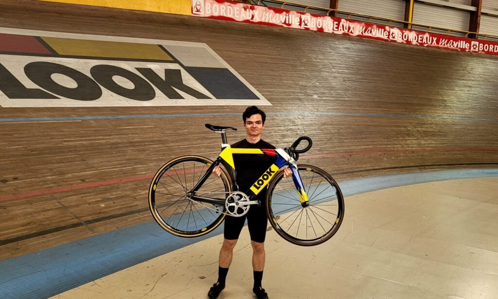 look l96 track bike with jacques raymond-cycle raymond